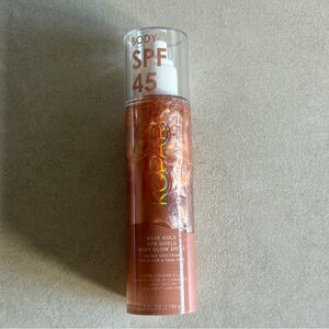 Kopari Rose Gold Sun Shield Body Glow SPF 45 Sunscreen Spray 5 oz